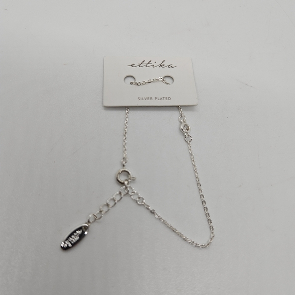 NWT Ettika stone solo bracelet silver plated cubic zirconia - Picture 1 of 6